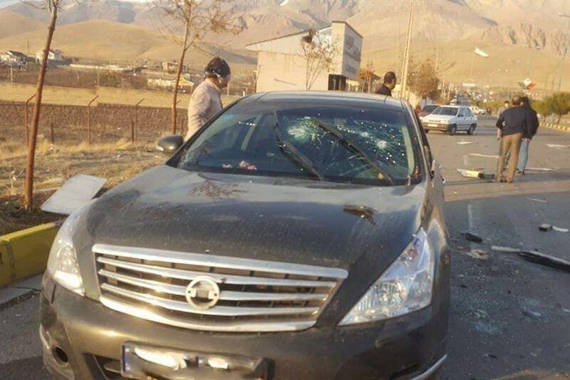 عکس | تصویری از خودروی شهید فخری‌زاده بعد از اقدام تروریستی