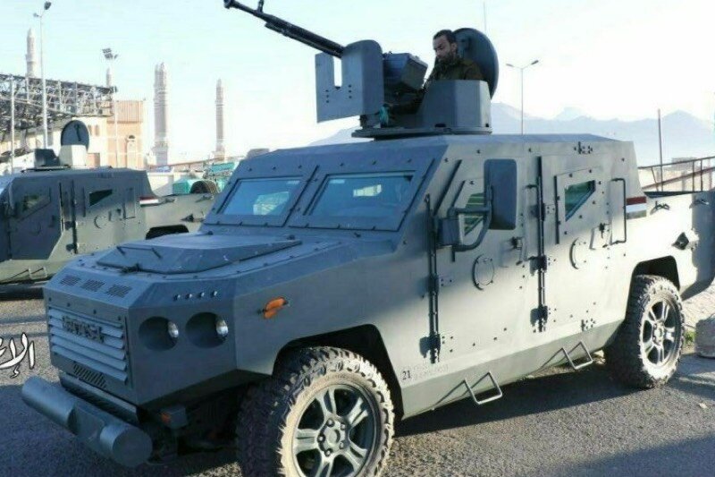عکس | رونمایی از خودروی زرهی امنیتی بومی یمنی