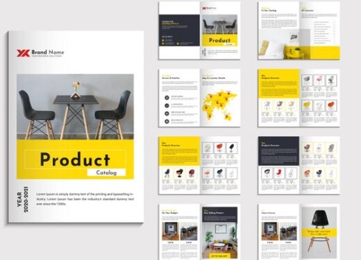 طراحی کاتالوگ عکس محور و دیتا محور