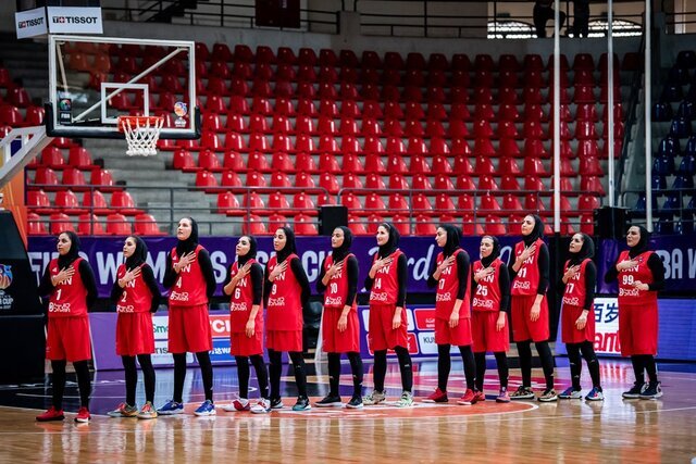 ششمی تیم ملی بسکتبال زنان  ایران در دسته دوم آسیا