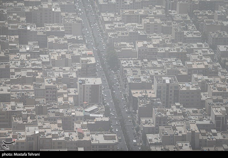 کیفیت هوای تهران در در وضعیت «خطرناک»/ عکس