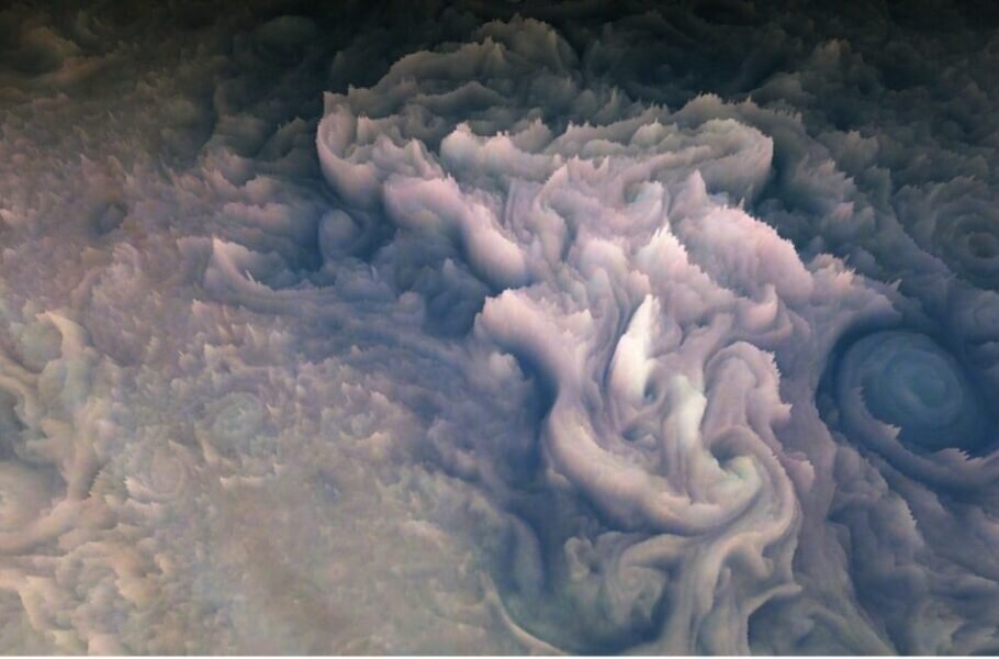 فیلمl تصاویر شگفت‌انگیز از سیاره غول گازی