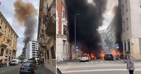 وقوع انفجار در مرکز شهر «میلان» ایتالیا