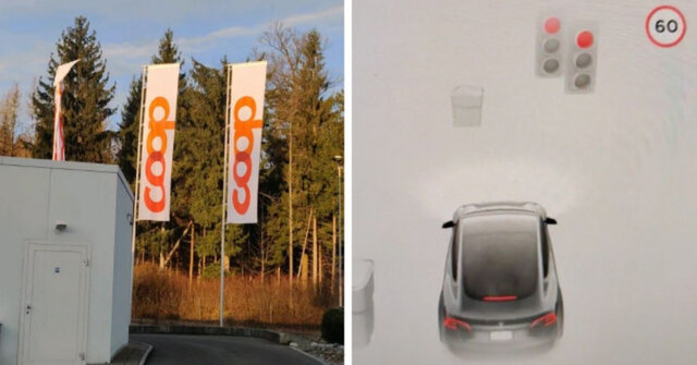 سیستم خودران تسلا حروف قرمز را با چراغ قرمز اشتباه گرفت!