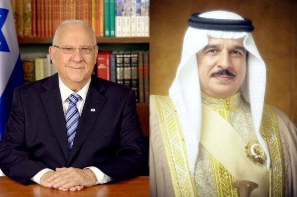 گفت‌وگوی تلفنی پادشاه بحرین و رئیس  اسرائیل