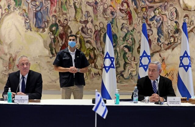 درگیری لفظی نتانیاهو و گانتس و تعطیلی یک ساعته نشست کابینه