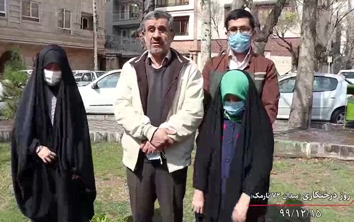 پیام ویدئویی احمدی‌نژاد در روز درختکاری/ تک تک ایرانی‌ها یک سرو هستند